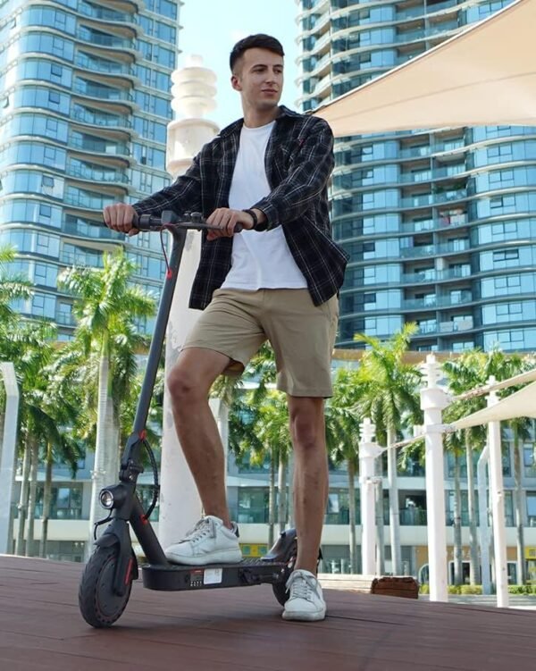 EVERCROSS TECH EV85F E-Scooter mit Straßenzulassung (ABE), Faltbarer Elektroroller für Erwachsene mit APP - 400W Motor, 7,8AH Batterie, 15KG Gewicht, Max Belastung 120 kg, Duales Brems, Zwei Stoßdämpfer - Image 6