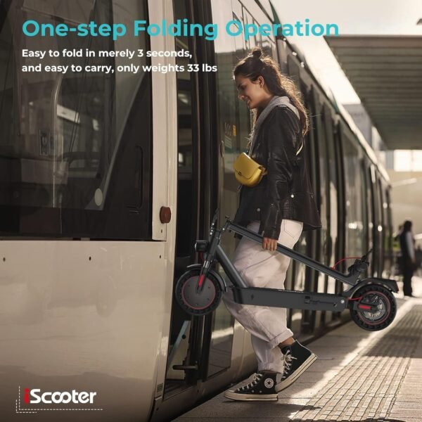 EVERCROSS TECH EV85F E-Scooter mit Straßenzulassung (ABE), Faltbarer Elektroroller für Erwachsene mit APP - 400W Motor, 7,8AH Batterie, 15KG Gewicht, Max Belastung 120 kg, Duales Brems, Zwei Stoßdämpfer - Image 5